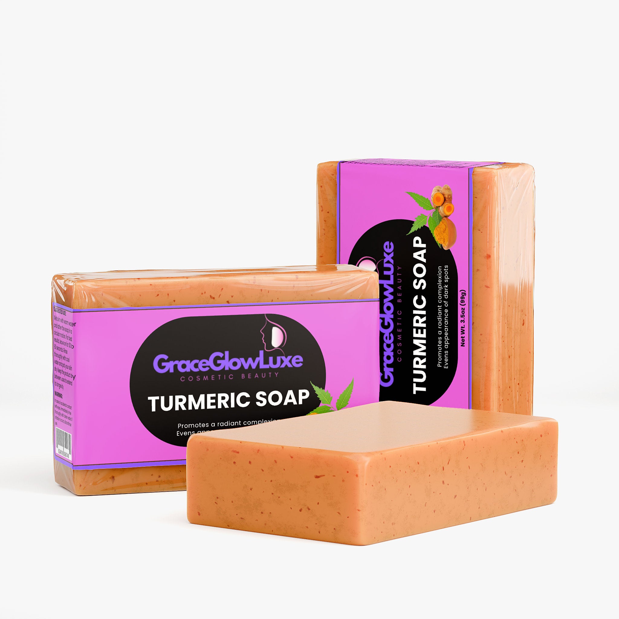 Kojic Acid & Turmeric Soap – Brightening Natural Skincare | Grace Glow Luxe