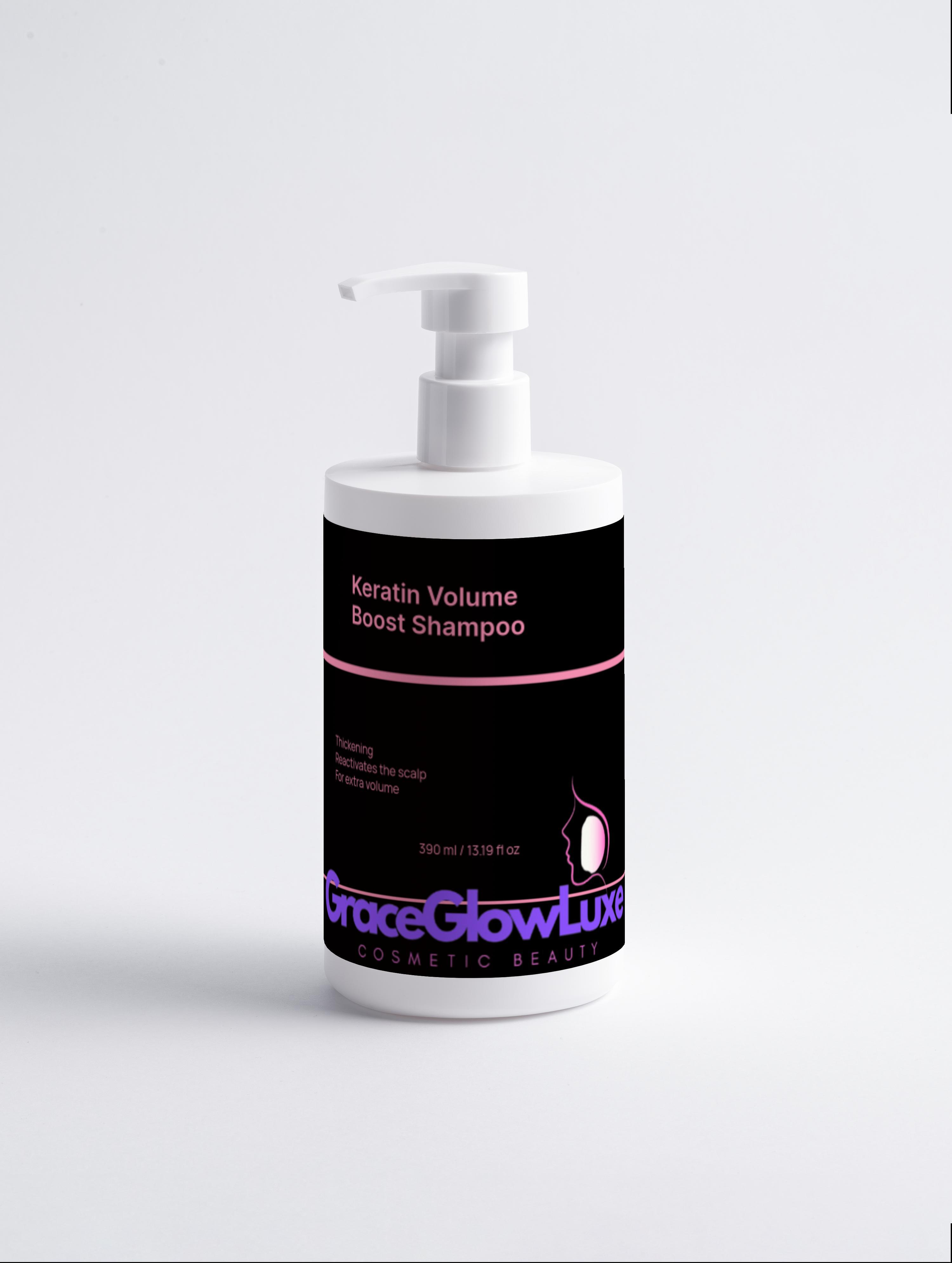 Keratin Volume Boost Shampoo – Strengthen & Volumize Hair